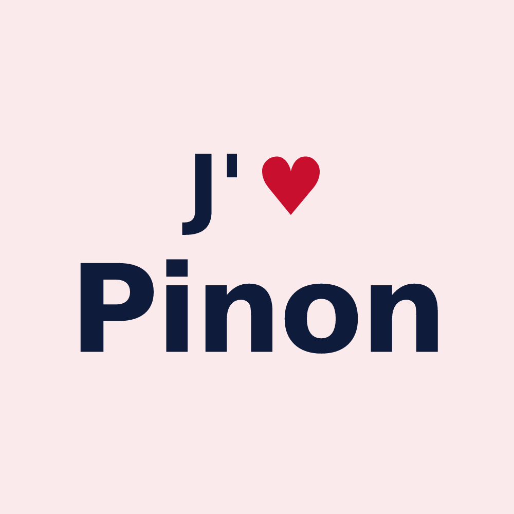 Magnet personnalisé Pinon — design J'aime Pinon