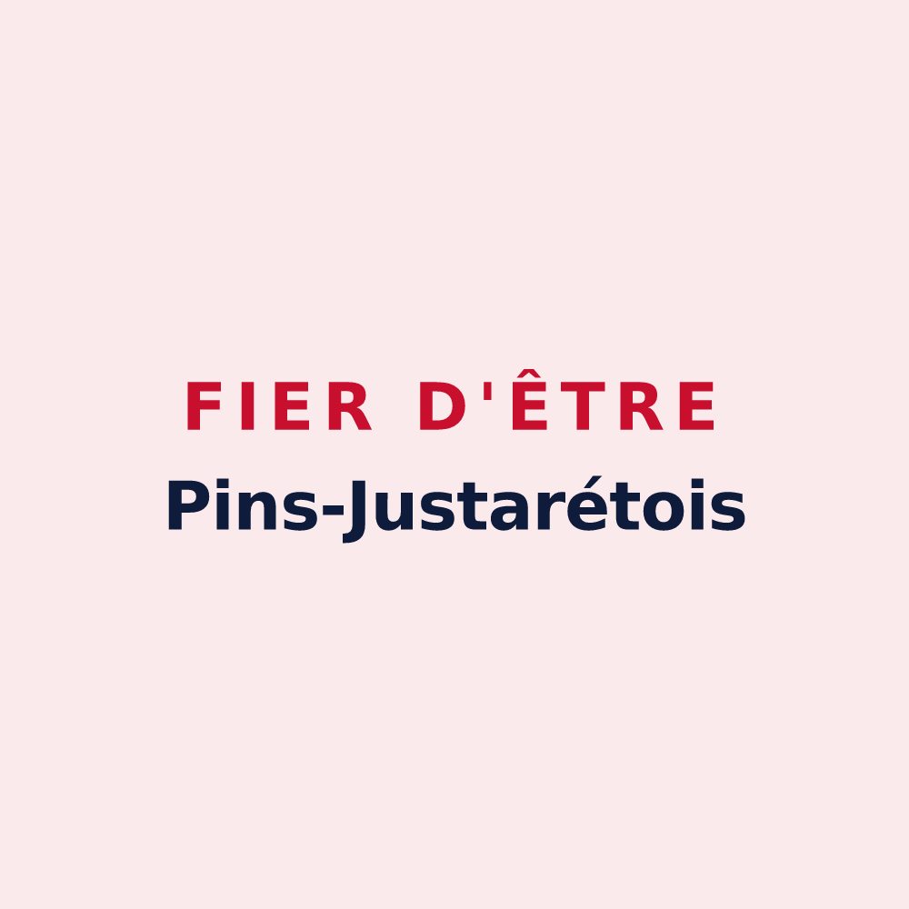Magnet « Fier d'être Pins-Justarétois » — design pour Pins-Justaret