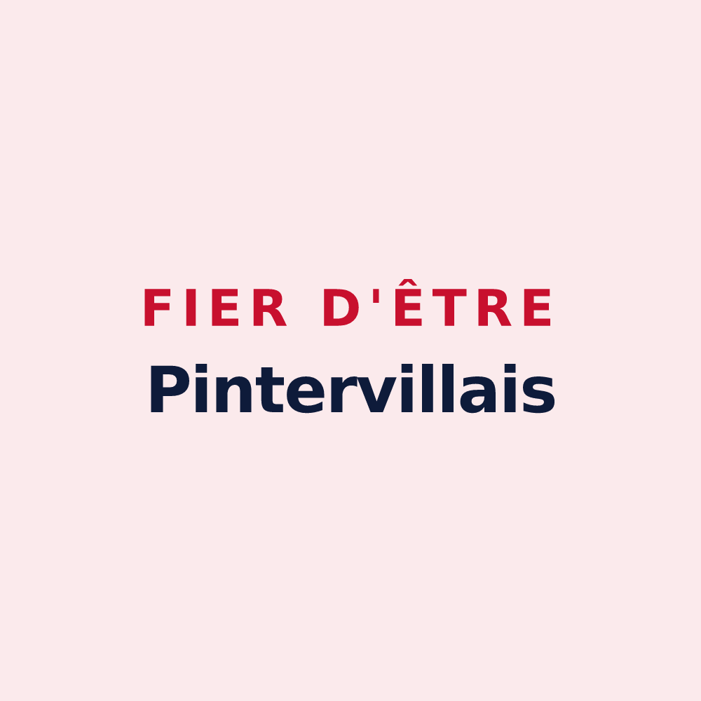 Magnet « Fier d'être Pintervillais » — design pour Pinterville