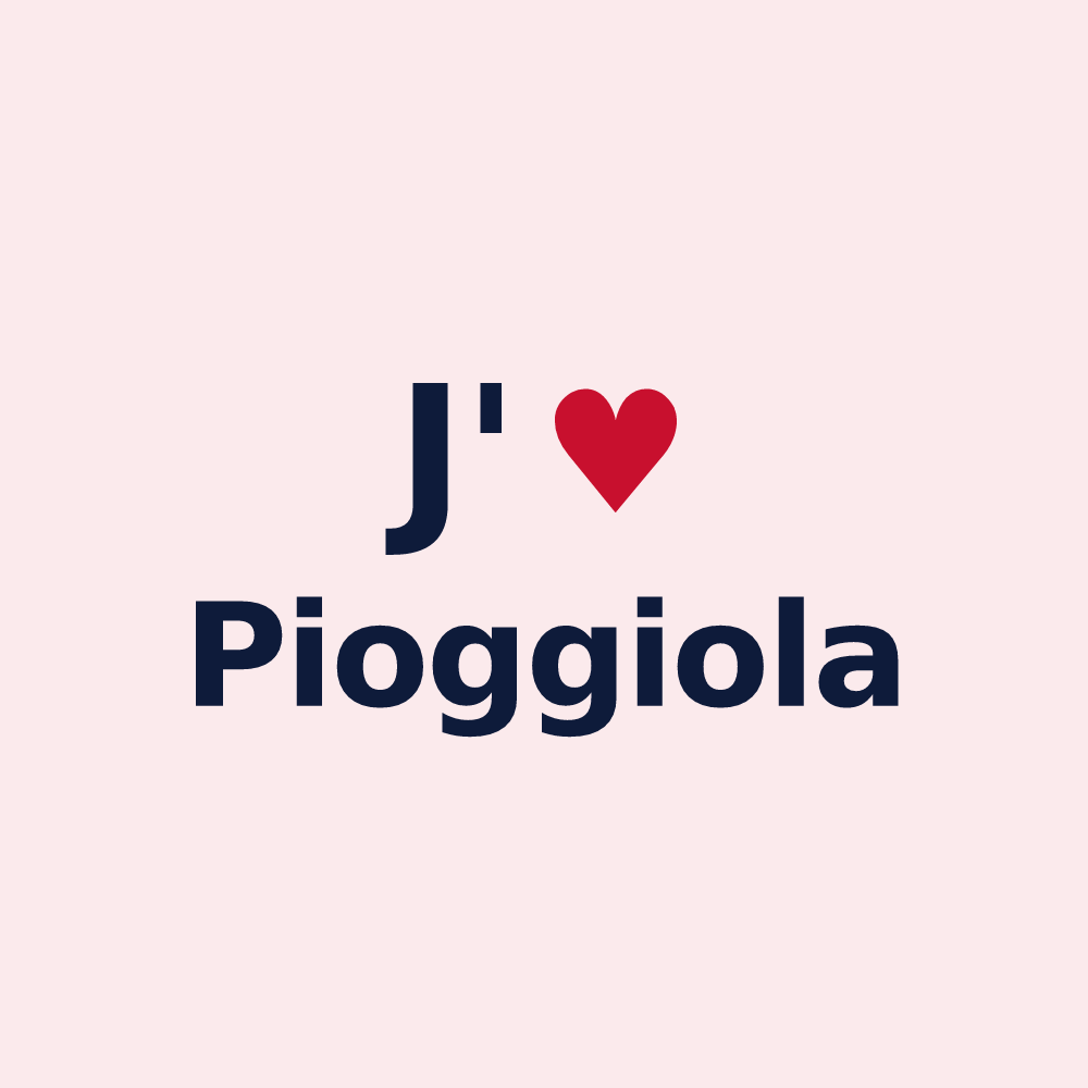 Magnet personnalisé Pioggiola — design J'aime Pioggiola