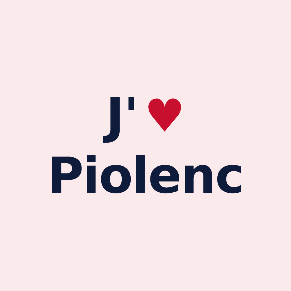 Magnet personnalisé Piolenc — design J'aime Piolenc