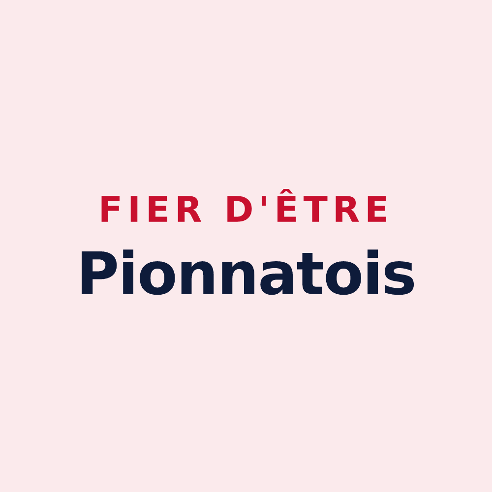 Magnet « Fier d'être Pionnatois » — design pour Pionnat