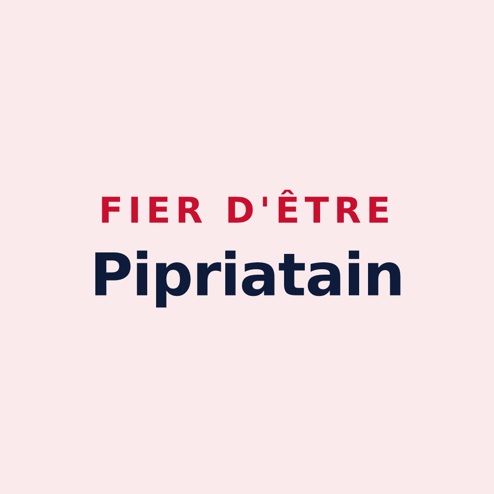Magnet « Fier d'être Pipriatain » — design pour Pipriac