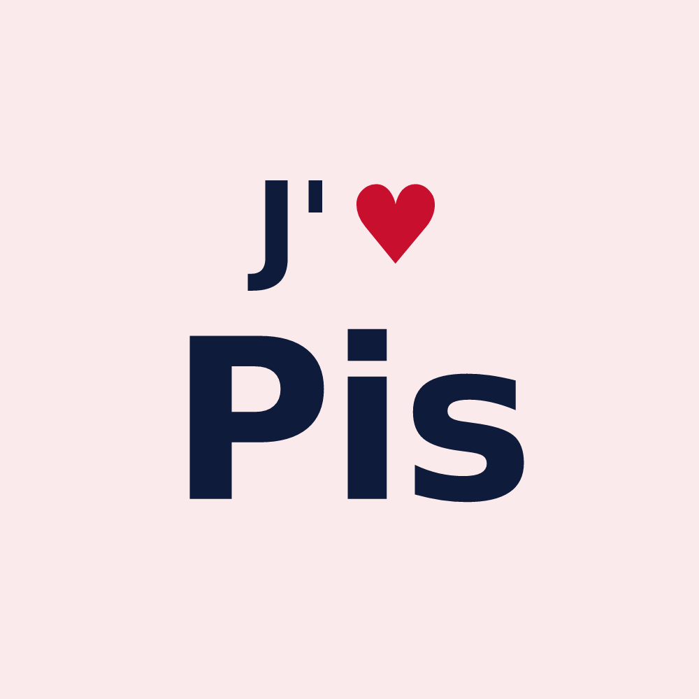 Magnet personnalisé Pis — design J'aime Pis