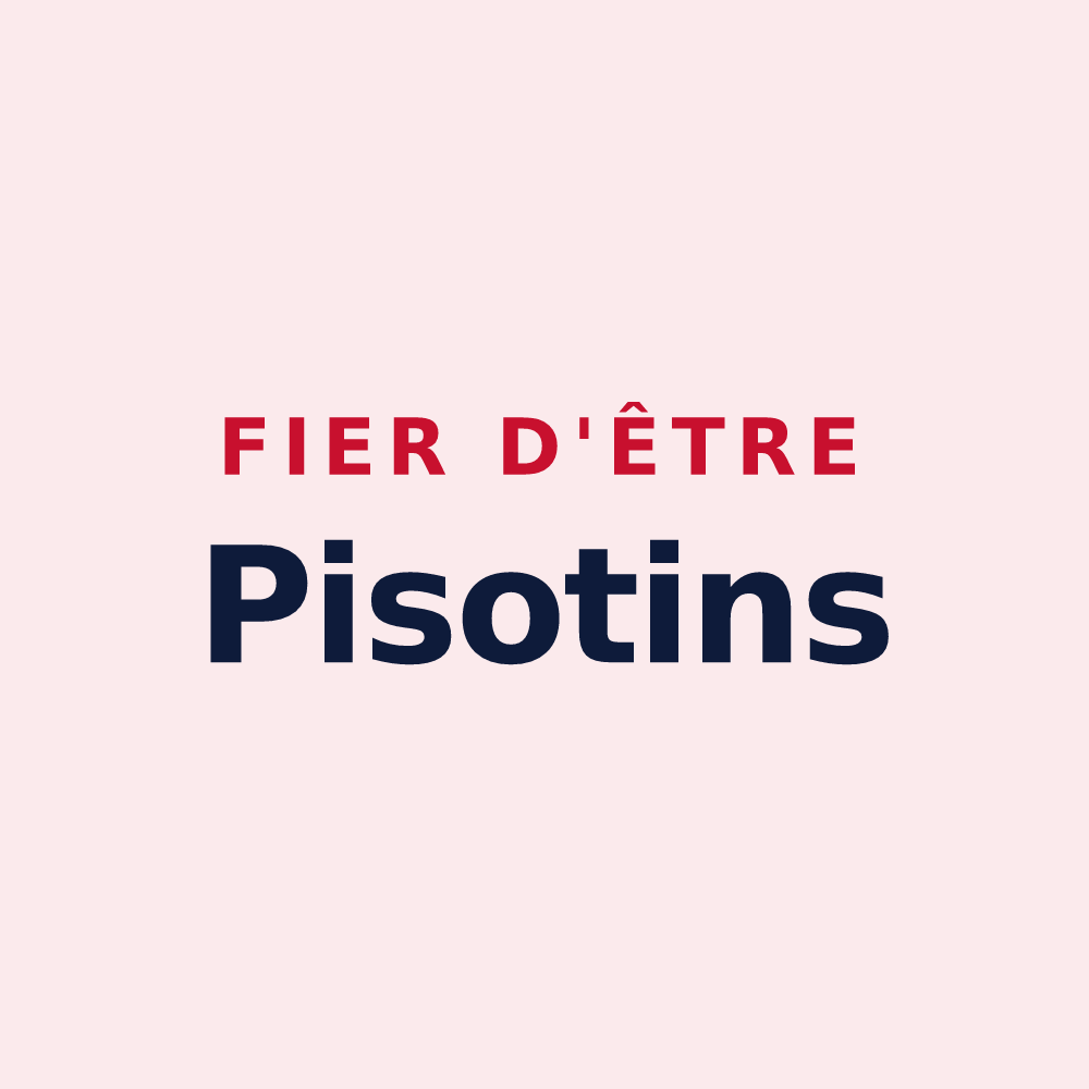 Magnet « Fier d'être Pisotins » — design pour Piseux