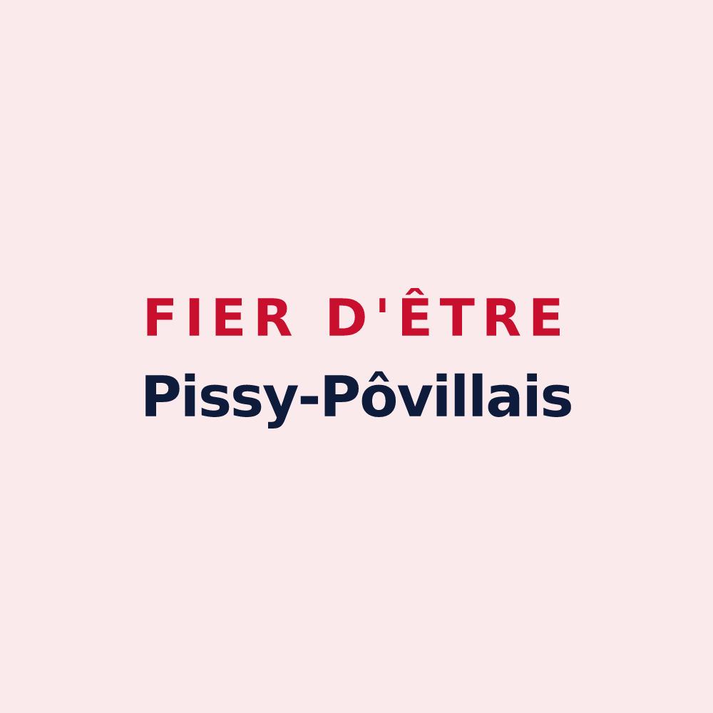 Magnet « Fier d'être Pissy-Pôvillais » — design pour Pissy-Pôville