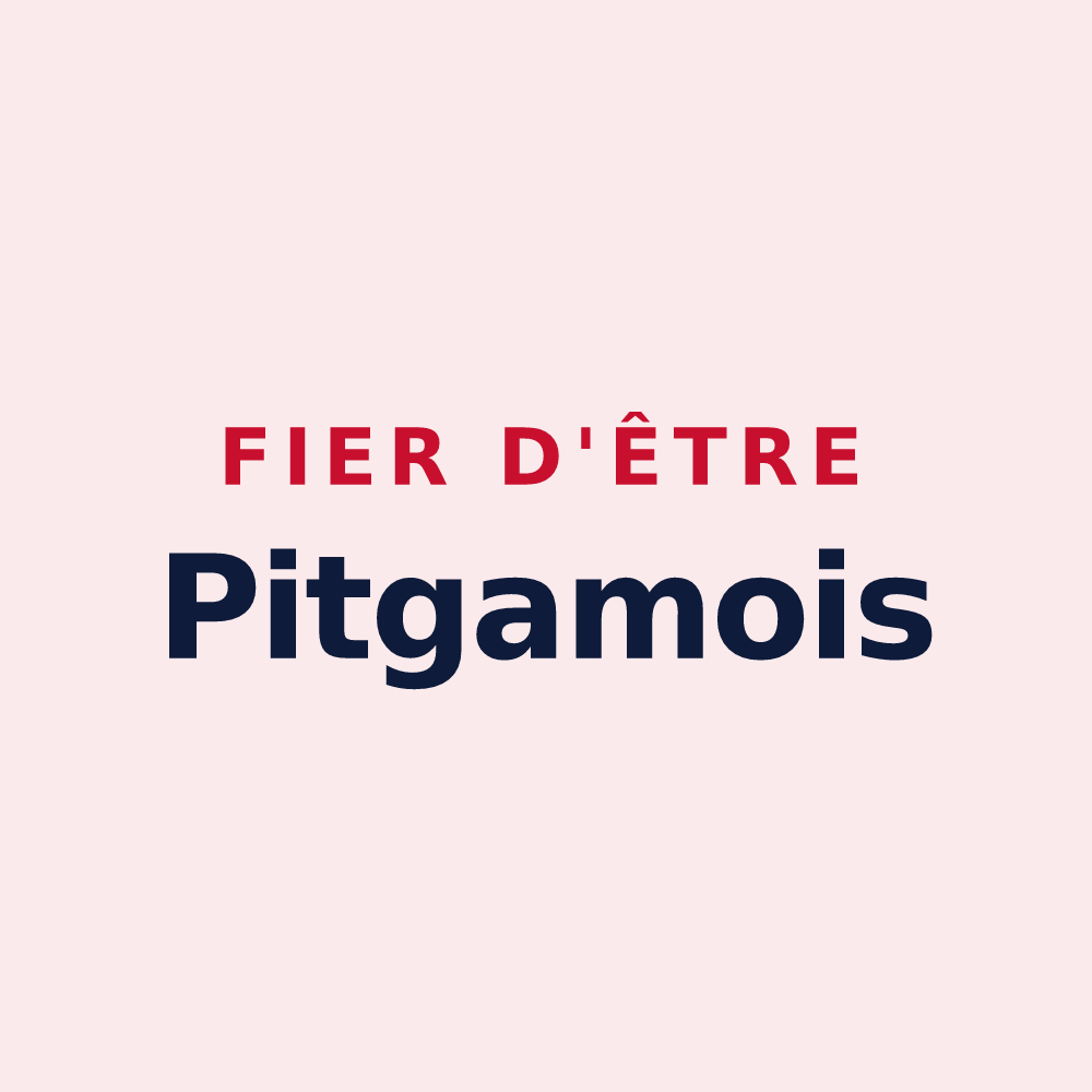 Magnet « Fier d'être Pitgamois » — design pour Pitgam