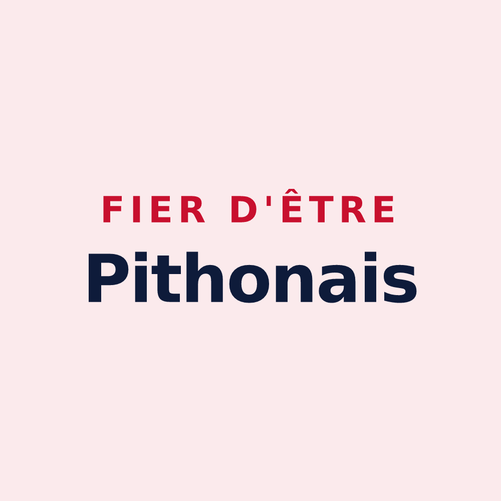 Magnet « Fier d'être Pithonais » — design pour Pithon