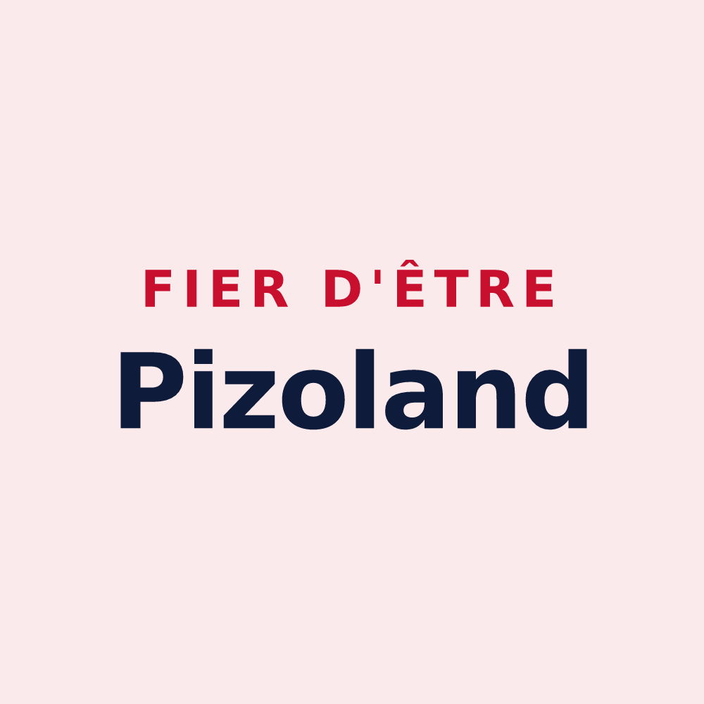 Magnet « Fier d'être Pizoland » — design pour Pizay
