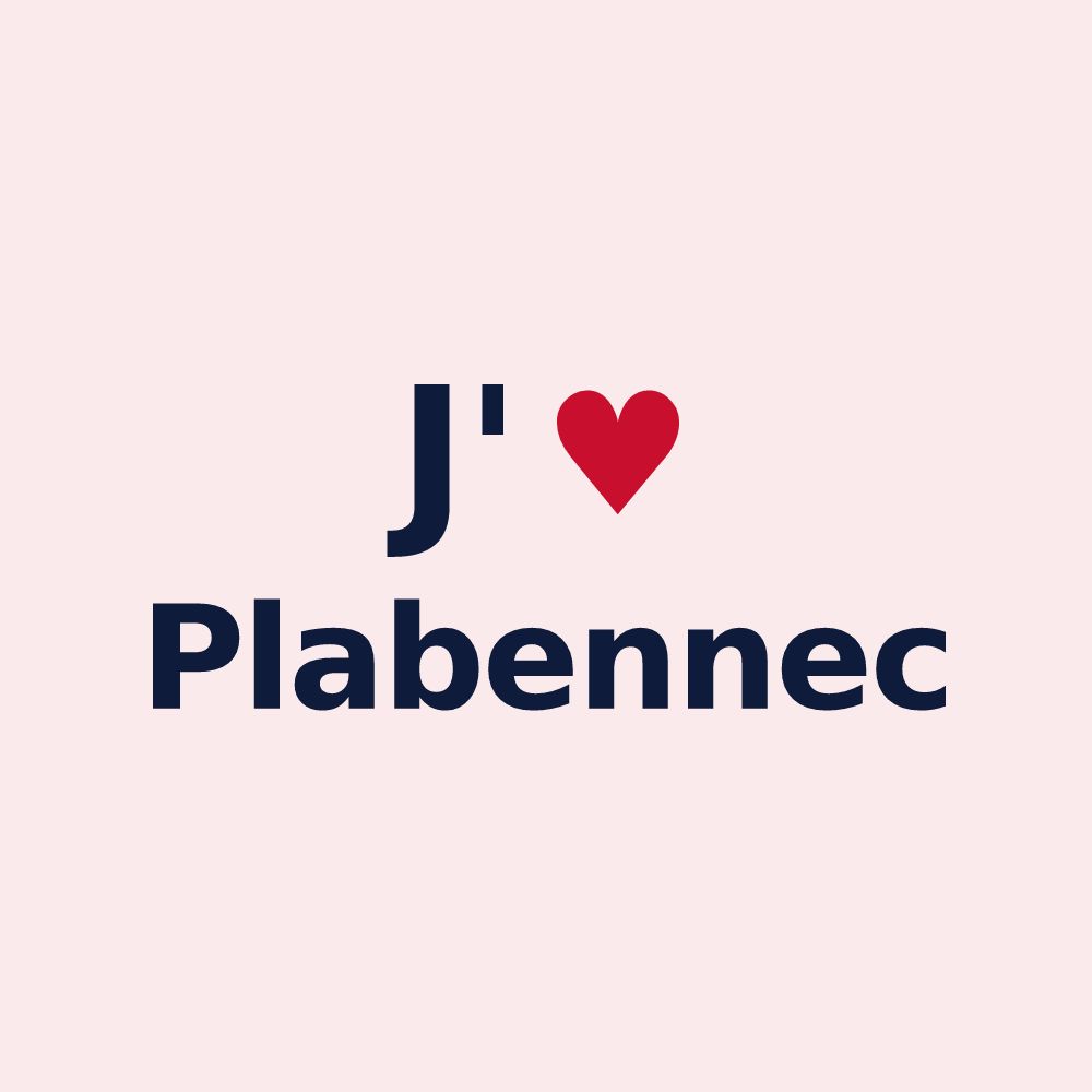 Magnet personnalisé Plabennec — design J'aime Plabennec