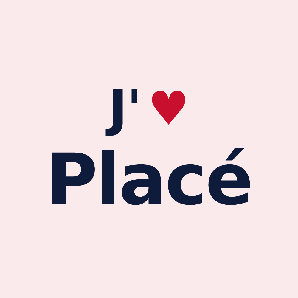 Magnet personnalisé Placé — design J'aime Placé