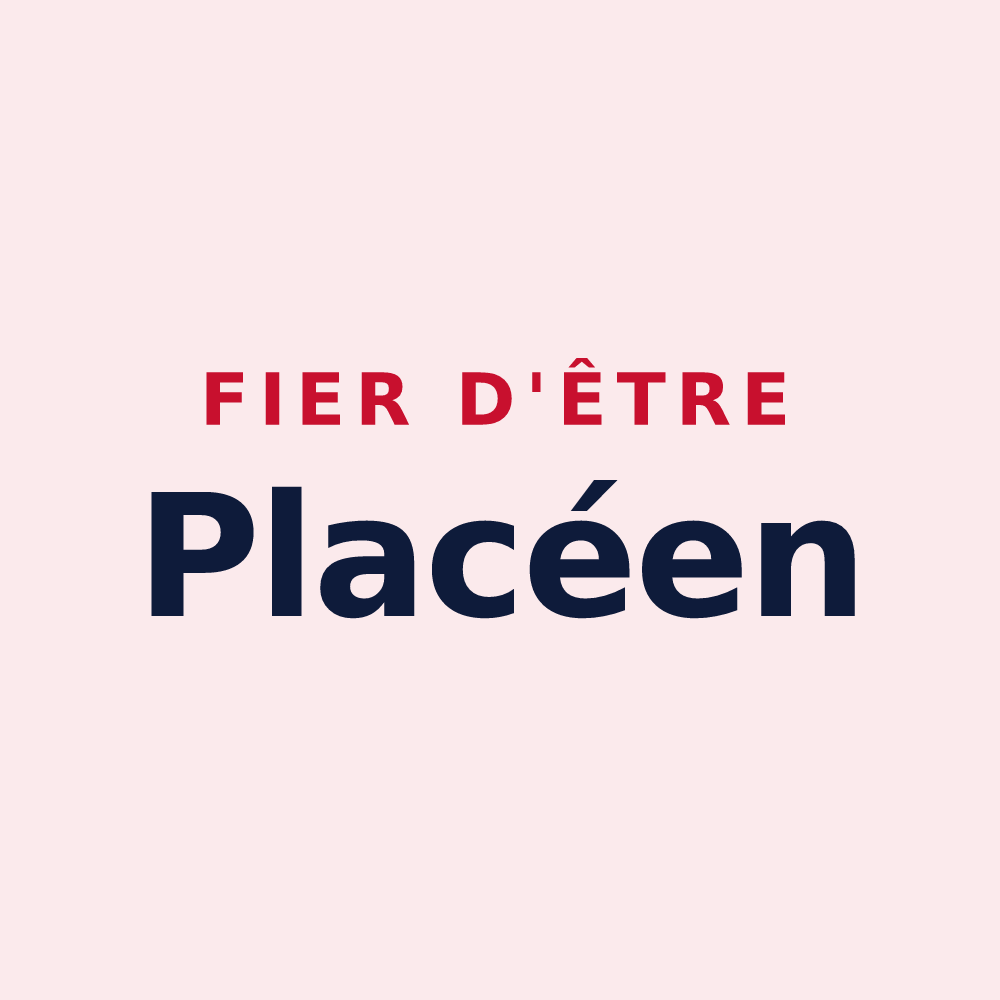 Magnet « Fier d'être Placéen » — design pour Placé