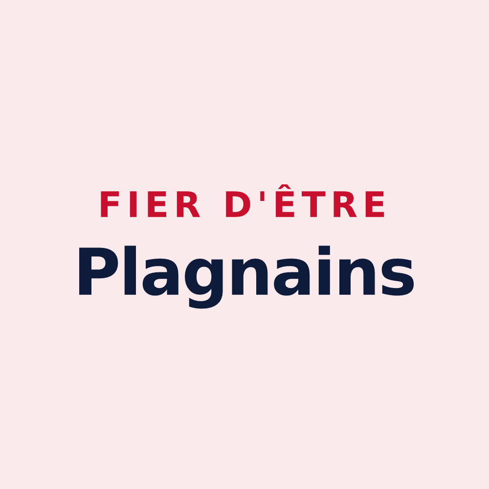 Magnet « Fier d'être Plagnains » — design pour Plagne