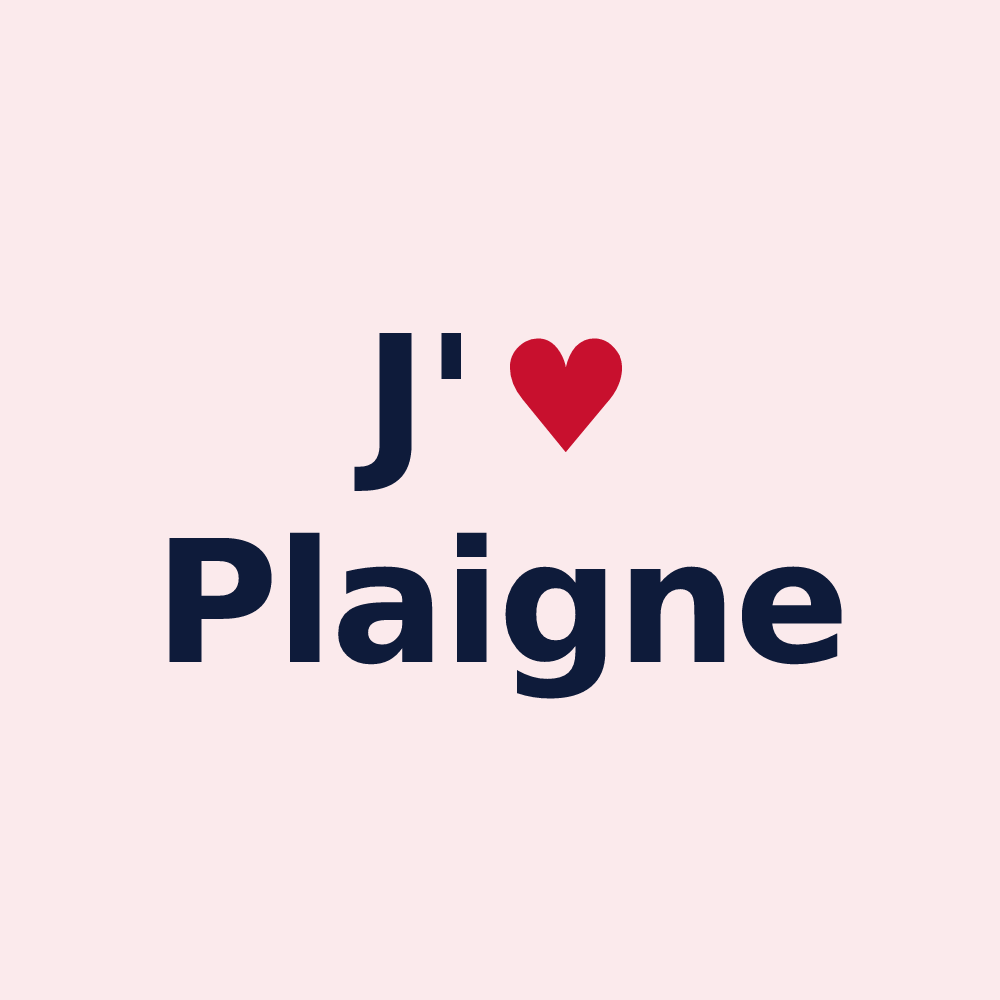 Magnet personnalisé Plaigne — design J'aime Plaigne