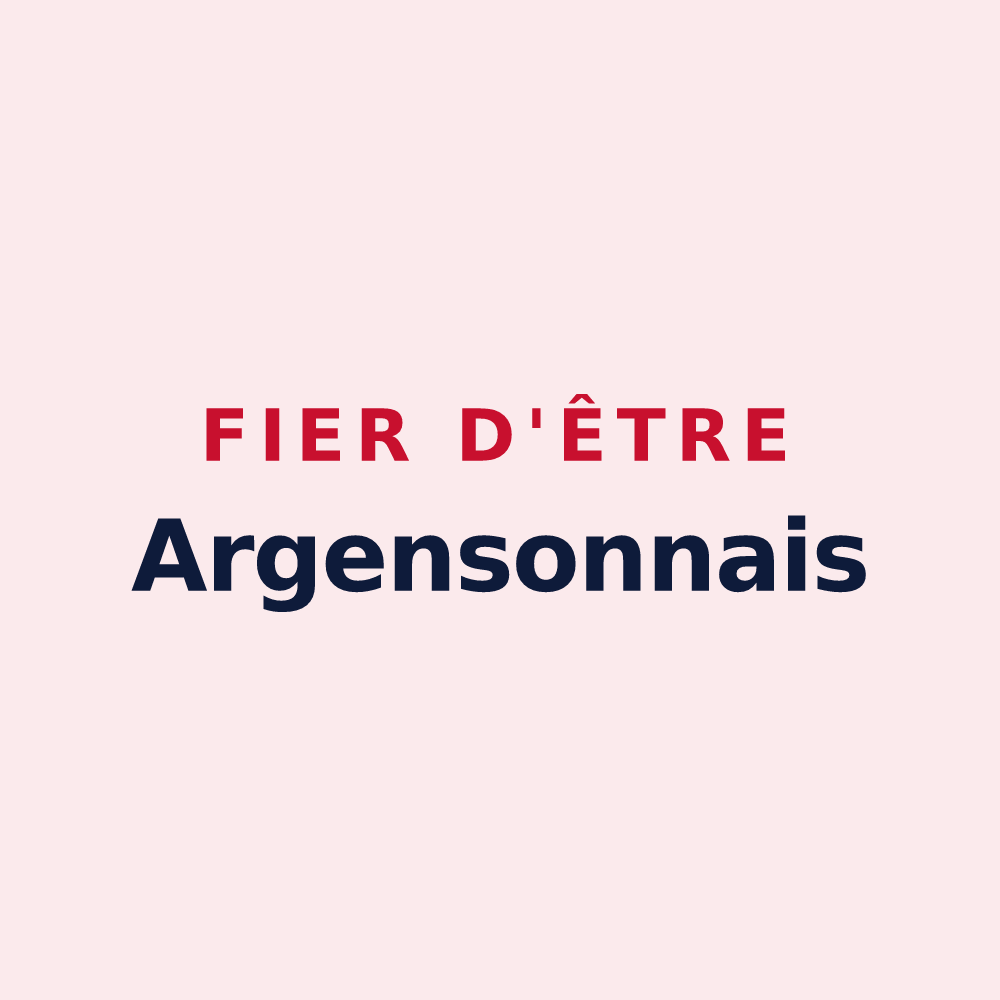 Magnet « Fier d'être Argensonnais » — design pour Plaine-d'Argenson