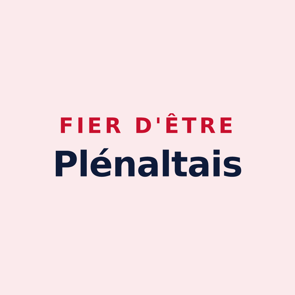 Magnet « Fier d'être Plénaltais » — design pour Plaine-Haute