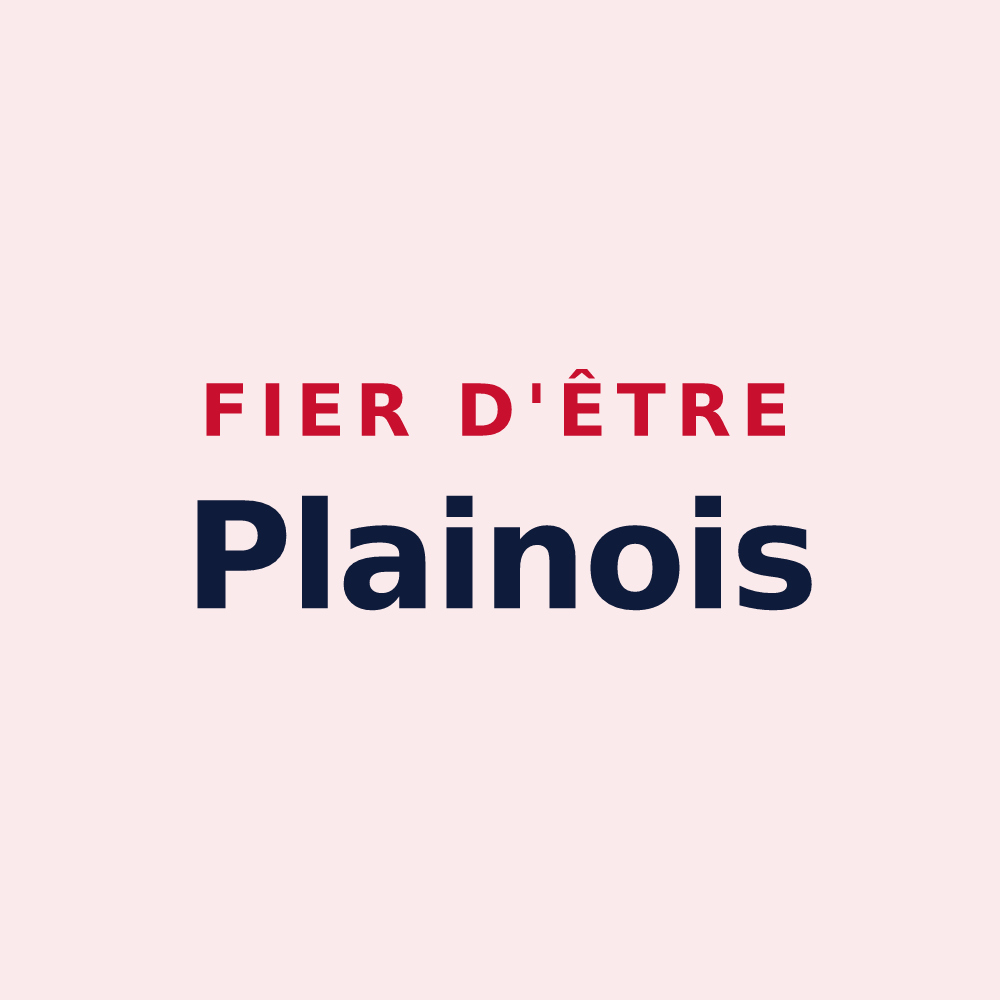 Magnet « Fier d'être Plainois » — design pour Plaines-Saint-Lange