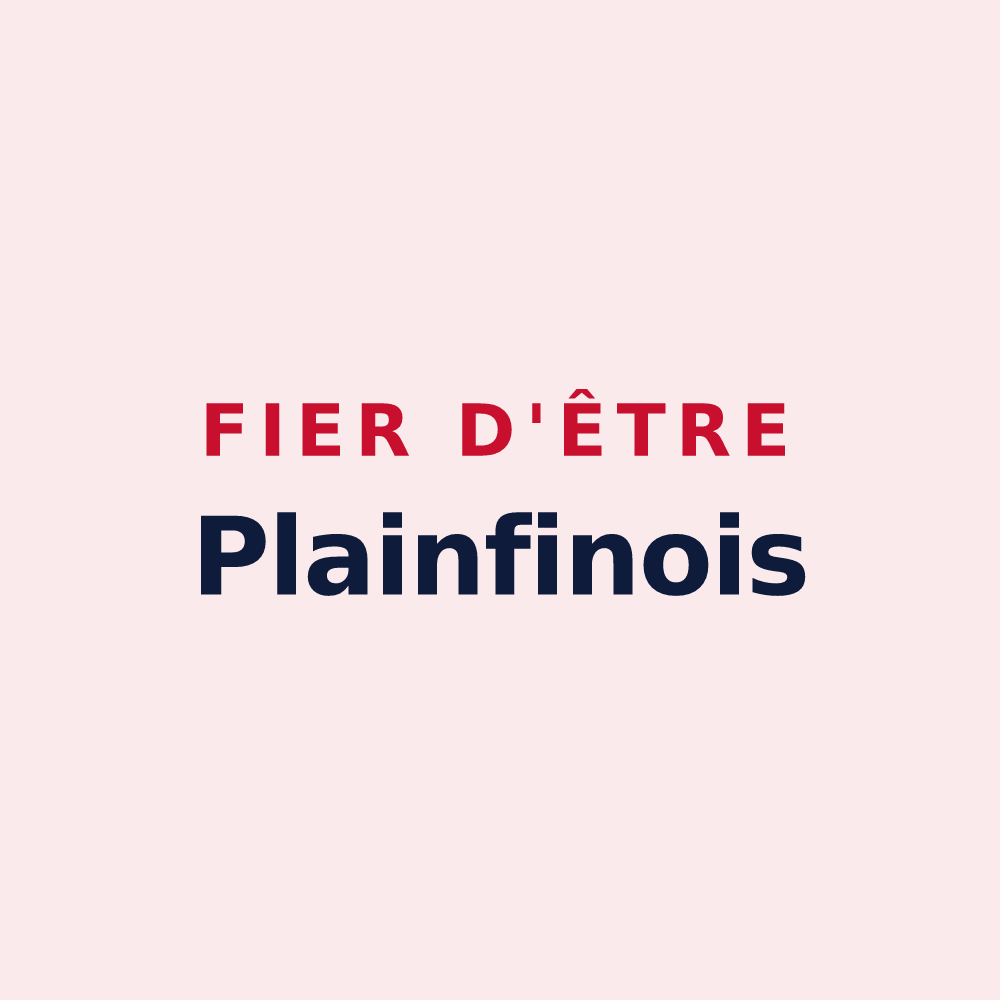 Magnet « Fier d'être Plainfinois » — design pour Plainfaing