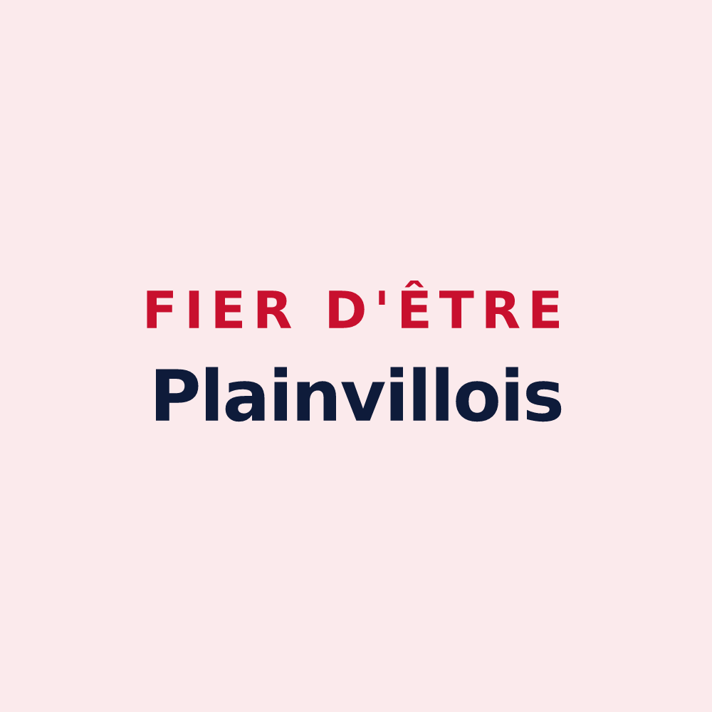 Magnet « Fier d'être Plainvillois » — design pour Plainville