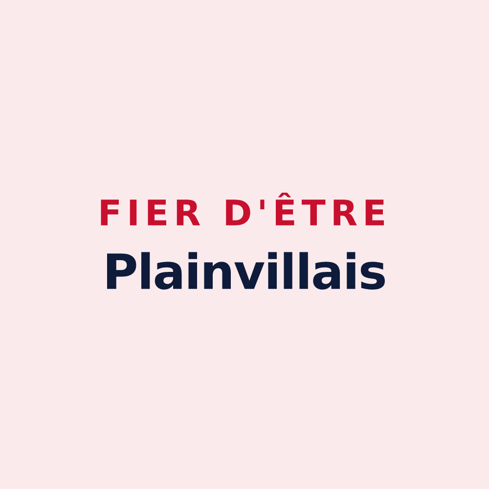 Magnet « Fier d'être Plainvillais » — design pour Plainville