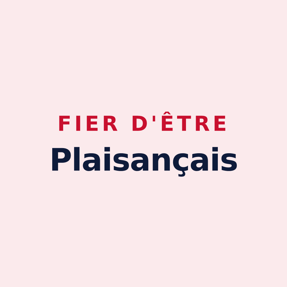Magnet « Fier d'être Plaisançais » — design pour Plaisance