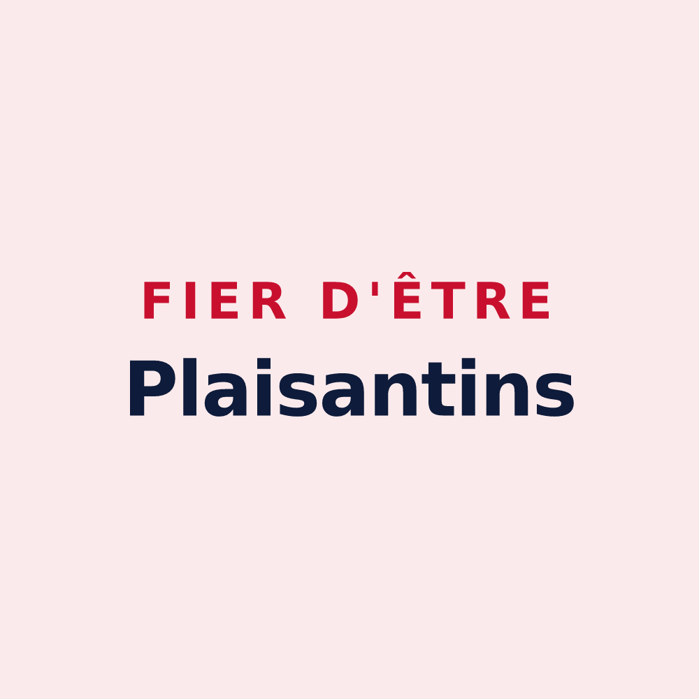Magnet « Fier d'être Plaisantins » — design pour Plaisance