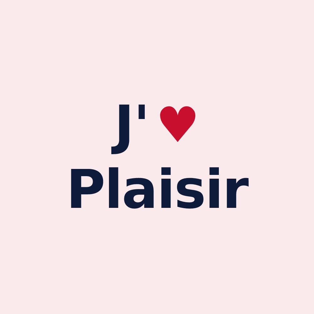 Magnet personnalisé Plaisir — design J'aime Plaisir