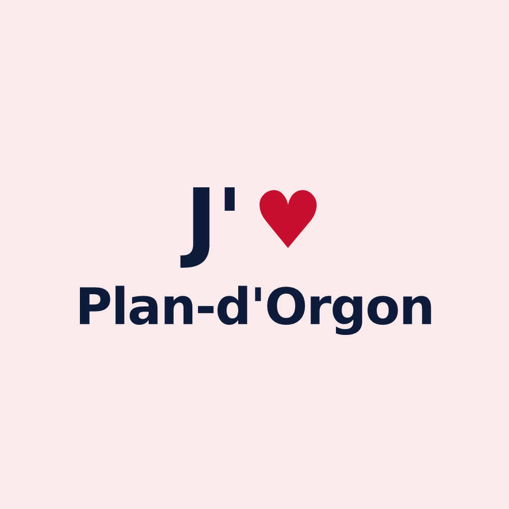 Magnet personnalisé Plan-d'Orgon — design J'aime Plan-d'Orgon