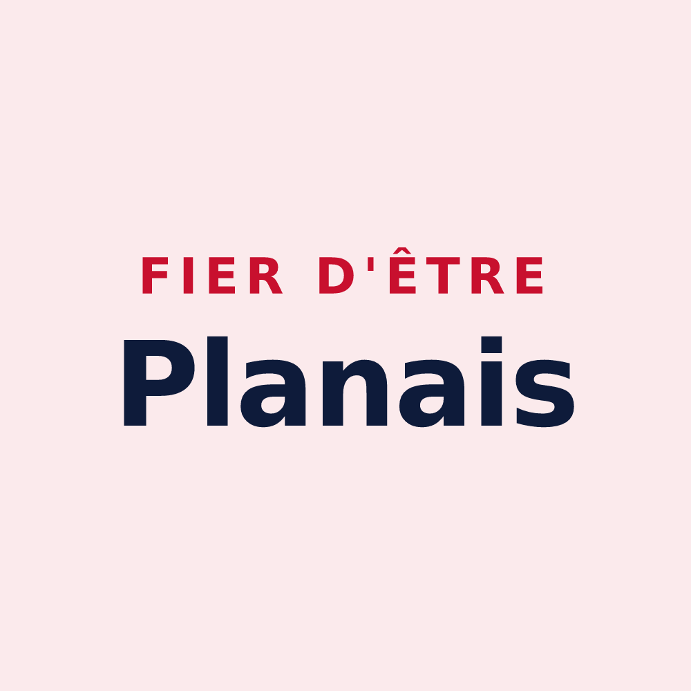Magnet « Fier d'être Planais » — design pour Plan-d'Orgon