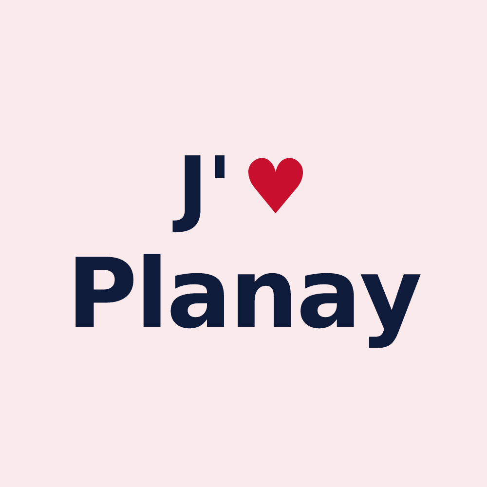 Magnet personnalisé Planay — design J'aime Planay