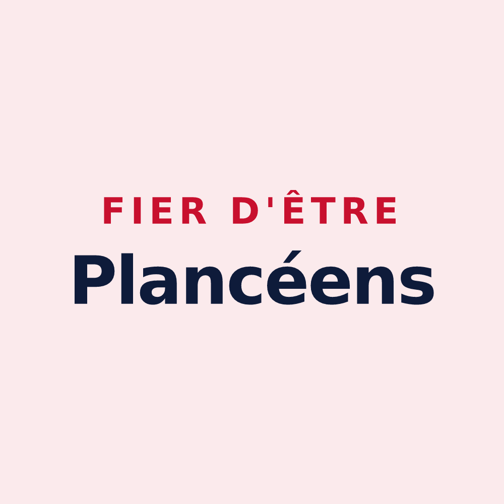 Magnet « Fier d'être Plancéens » — design pour Plancy-l'Abbaye
