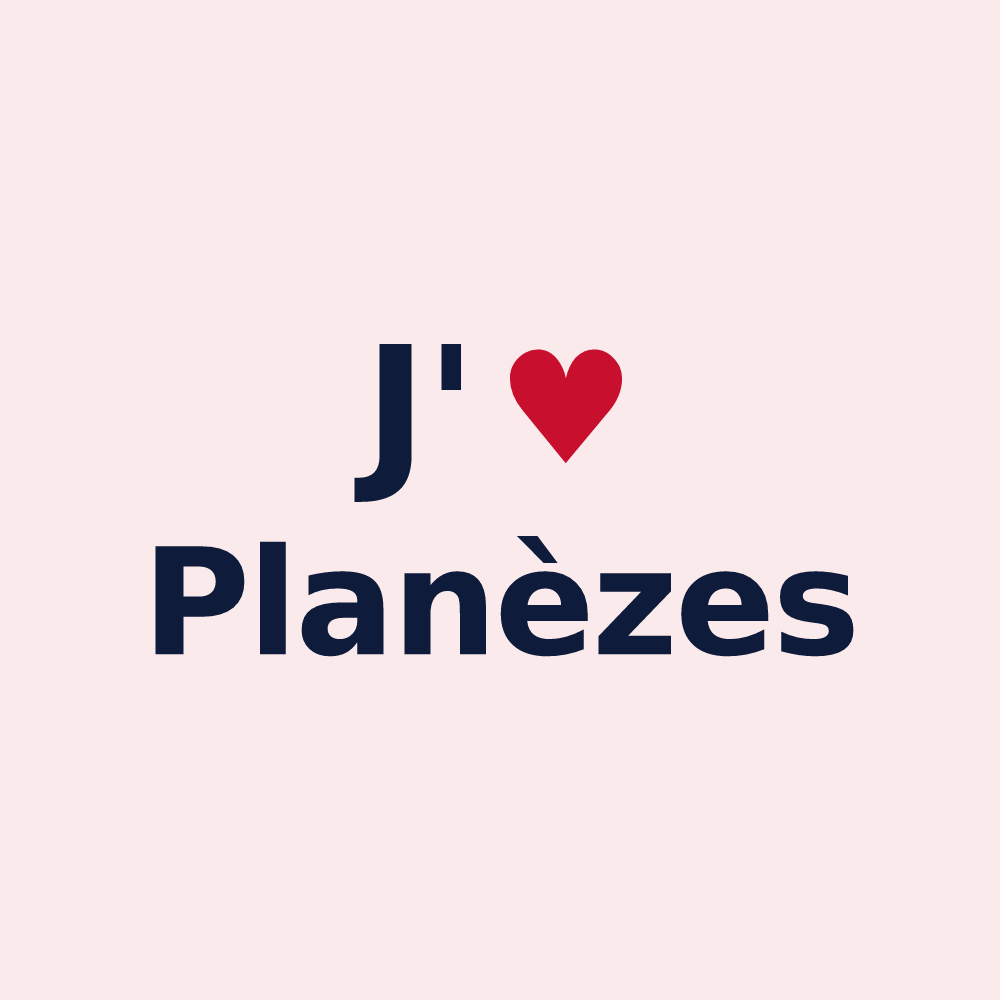 Magnet personnalisé Planèzes — design J'aime Planèzes