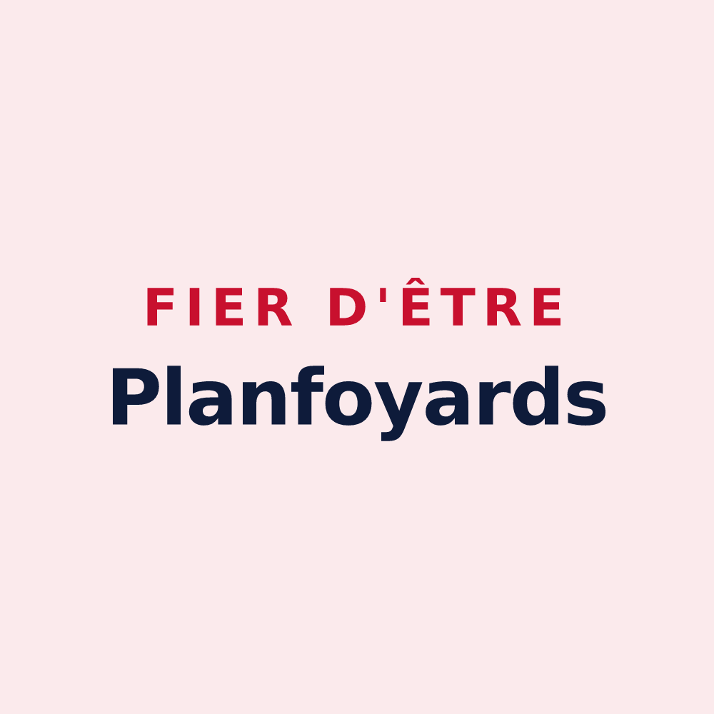 Magnet « Fier d'être Planfoyards » — design pour Planfoy