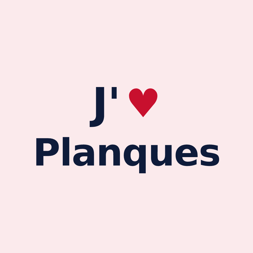 Magnet personnalisé Planques — design J'aime Planques