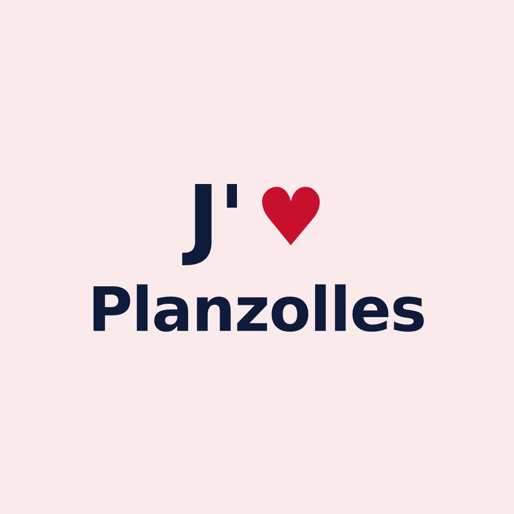 Magnet personnalisé Planzolles — design J'aime Planzolles