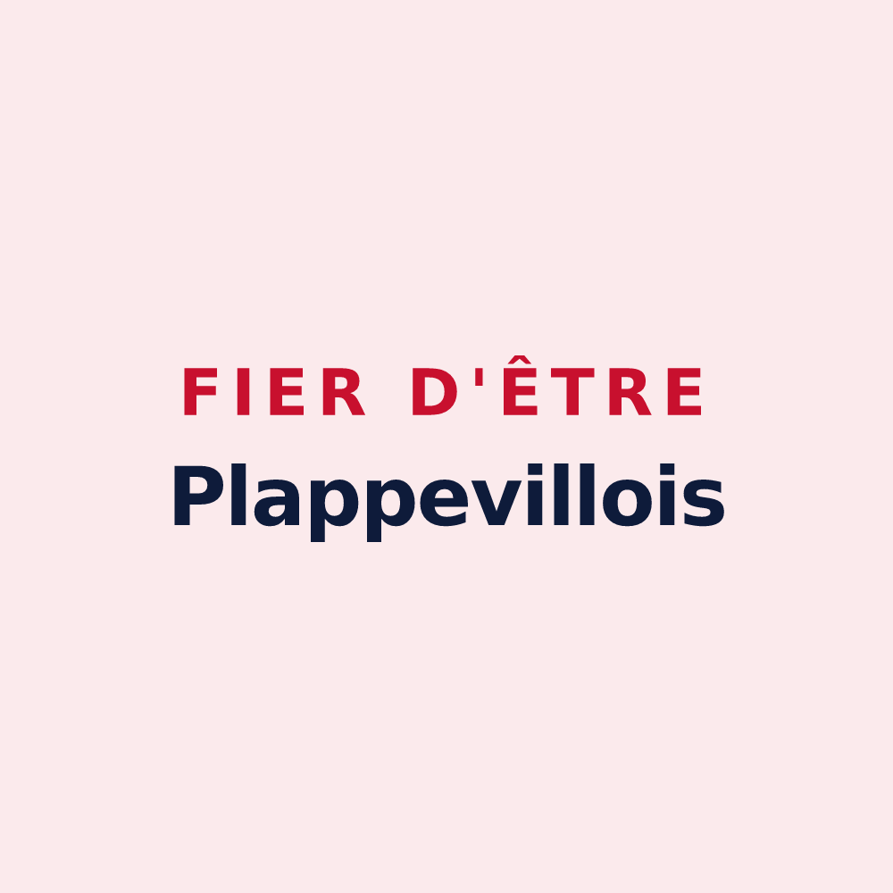 Magnet « Fier d'être Plappevillois » — design pour Plappeville
