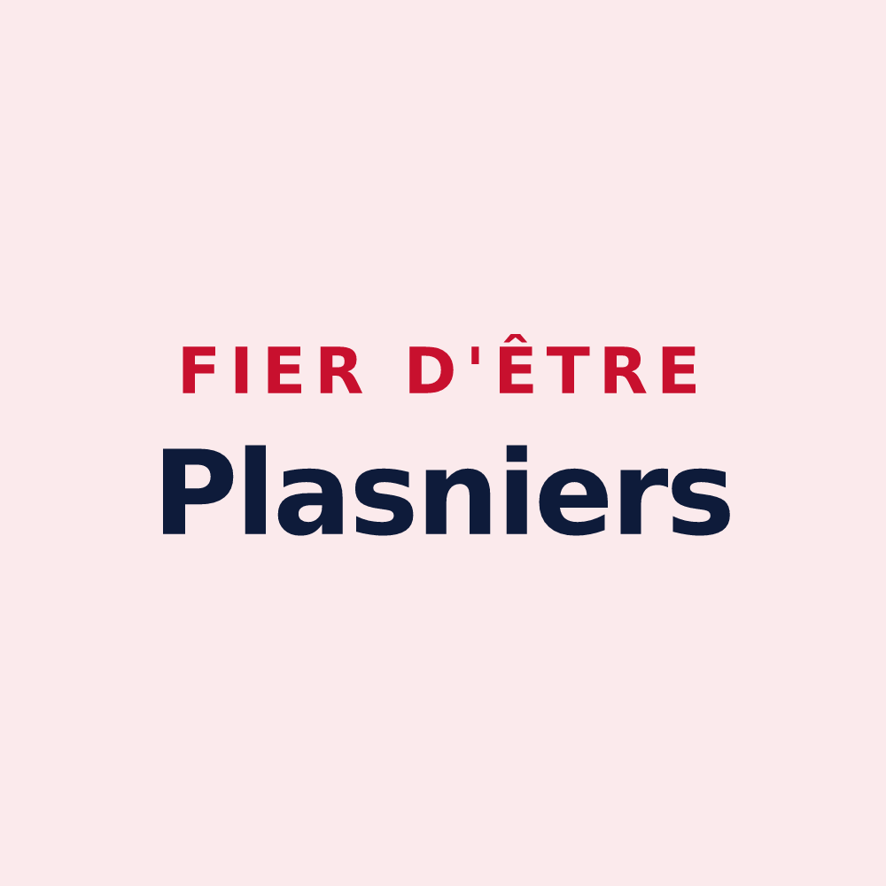Magnet « Fier d'être Plasniers » — design pour Plasne
