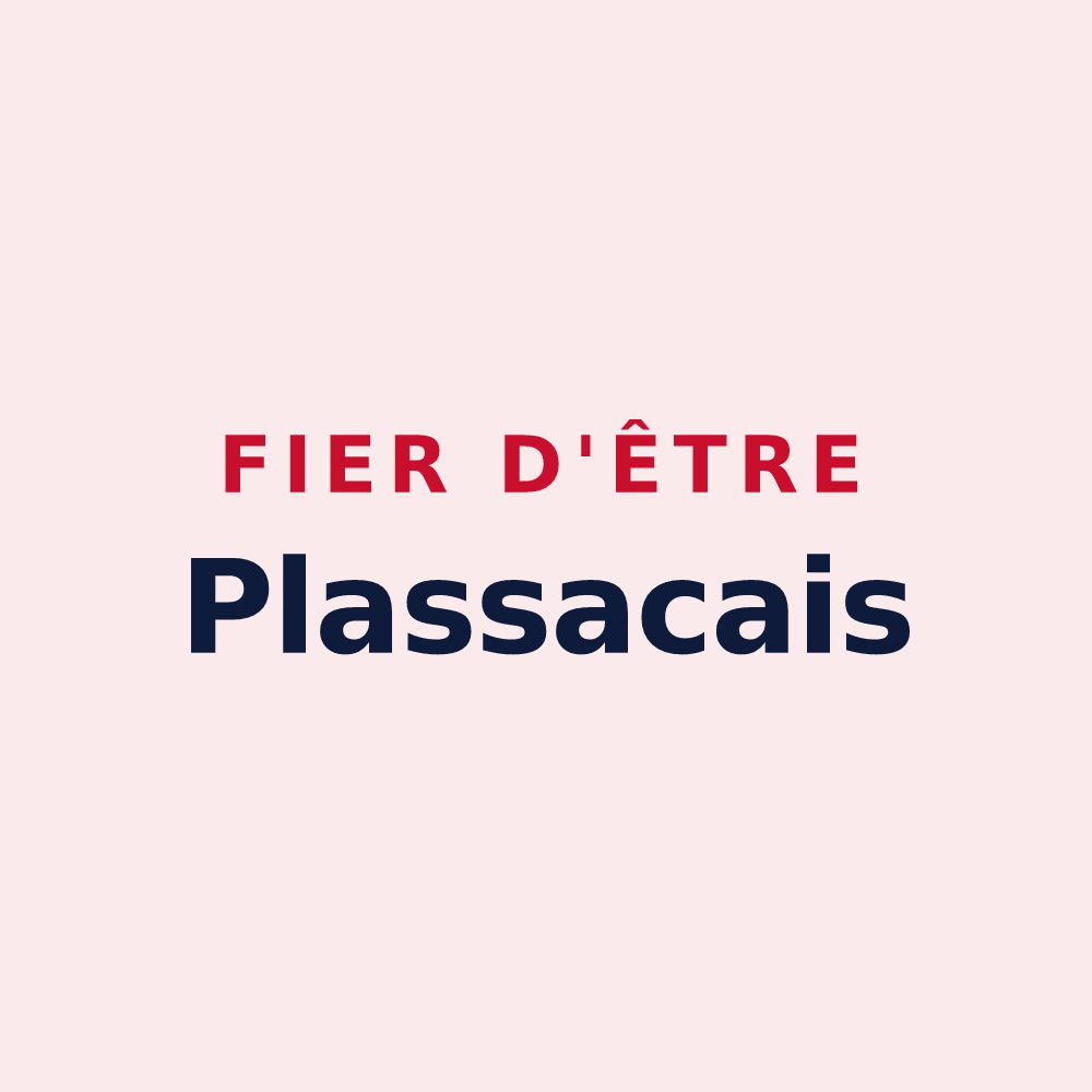 Magnet « Fier d'être Plassacais » — design pour Plassac