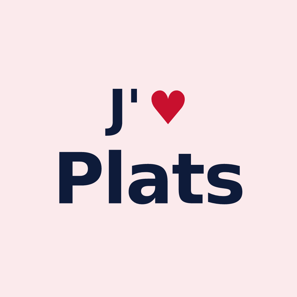 Magnet personnalisé Plats — design J'aime Plats