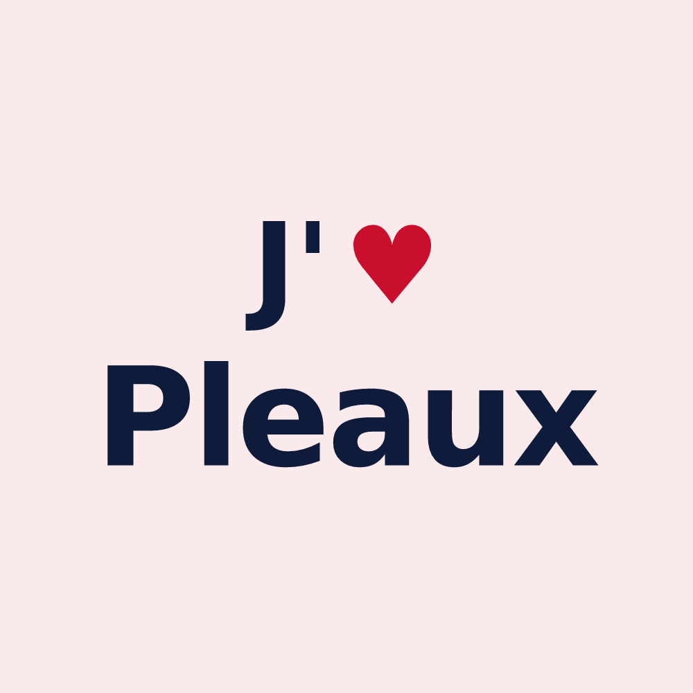 Magnet personnalisé Pleaux — design J'aime Pleaux