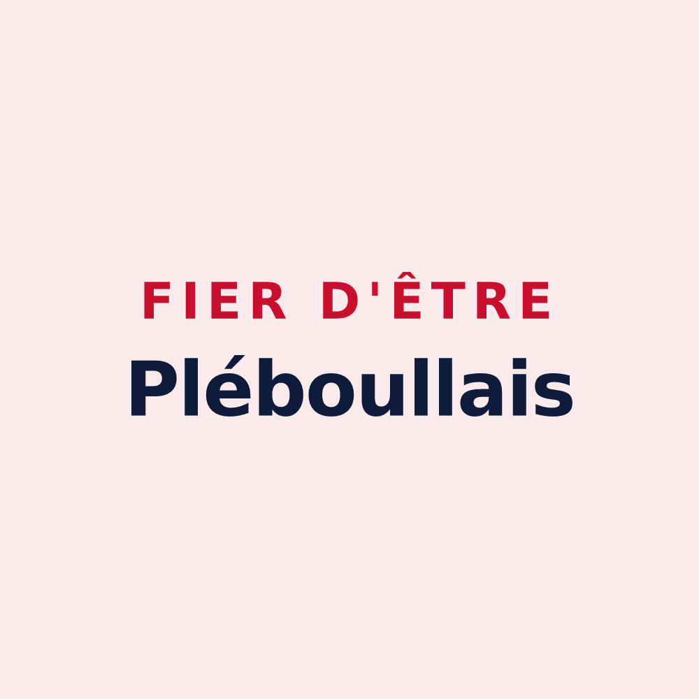 Magnet « Fier d'être Pléboullais » — design pour Pléboulle