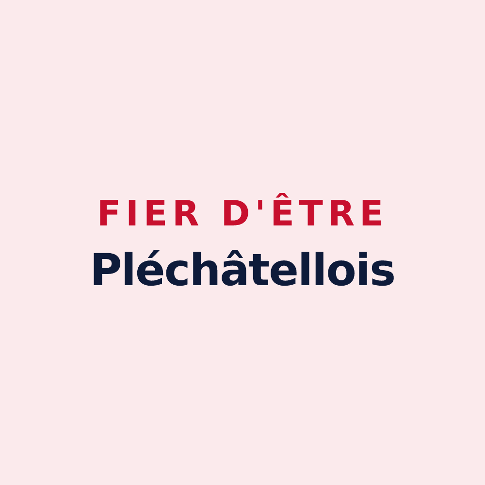 Magnet « Fier d'être Pléchâtellois » — design pour Pléchâtel