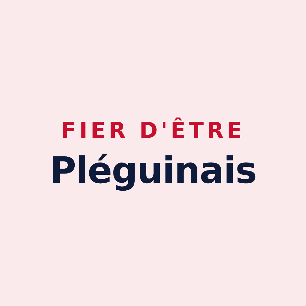 Magnet « Fier d'être Pléguinais » — design pour Pléguien