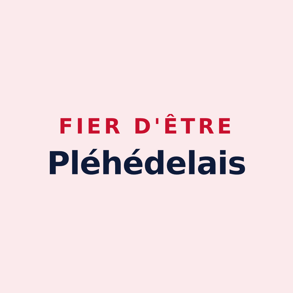 Magnet « Fier d'être Pléhédelais » — design pour Pléhédel