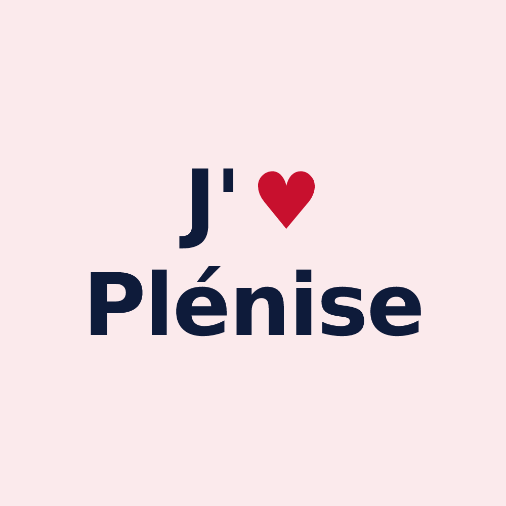 Magnet personnalisé Plénise — design J'aime Plénise