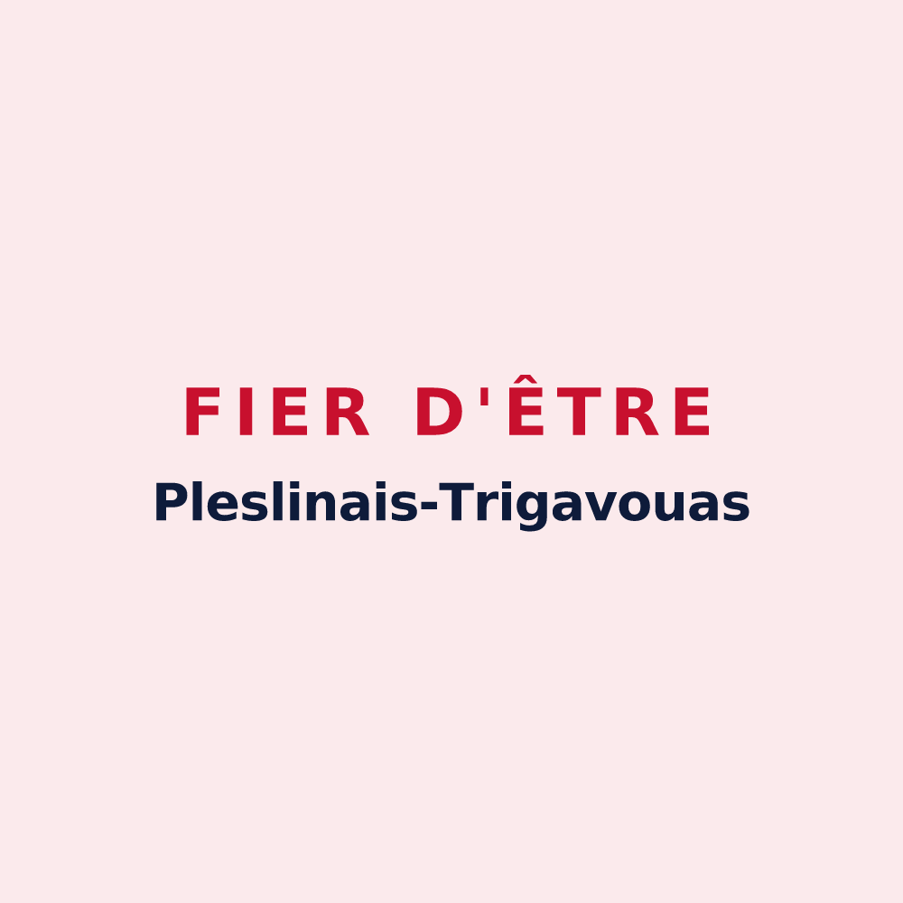 Magnet « Fier d'être Pleslinais-Trigavouas » — design pour Pleslin-Trigavou