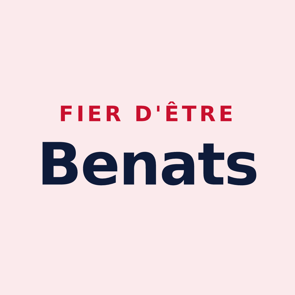 Magnet « Fier d'être Benats » — design pour Plessis-Saint-Benoist