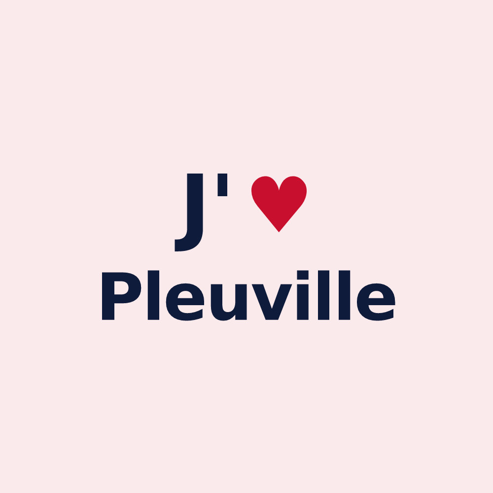 Magnet personnalisé Pleuville — design J'aime Pleuville