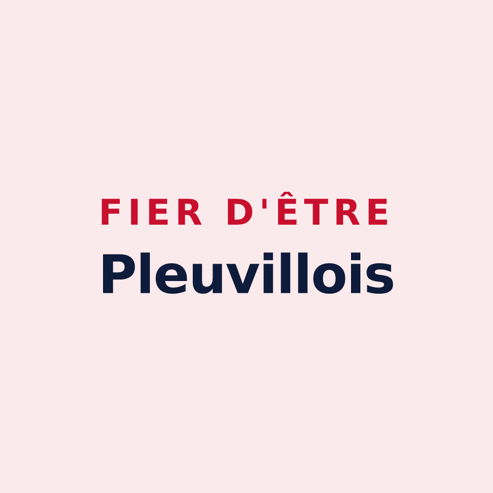 Magnet « Fier d'être Pleuvillois » — design pour Pleuville