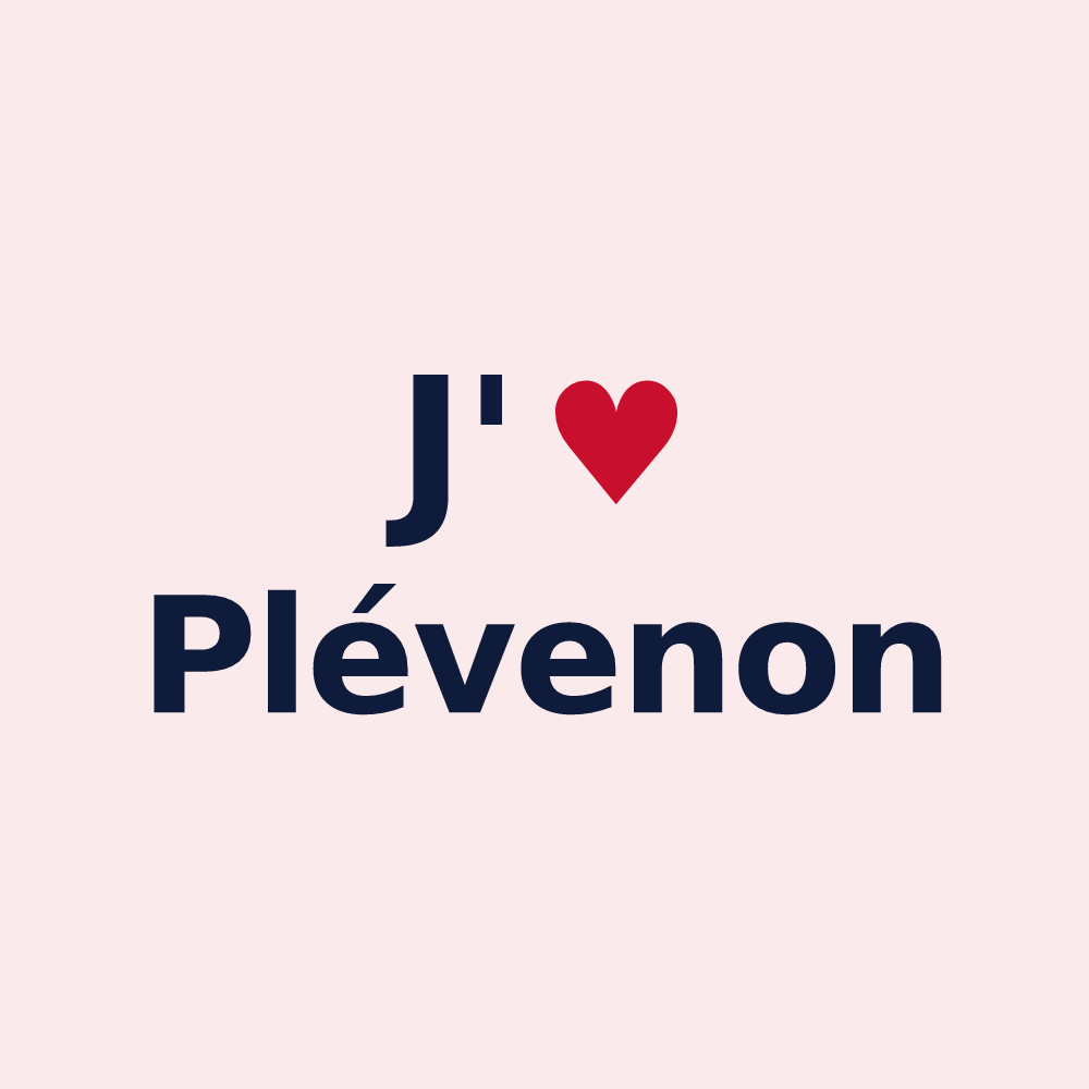 Magnet personnalisé Plévenon — design J'aime Plévenon